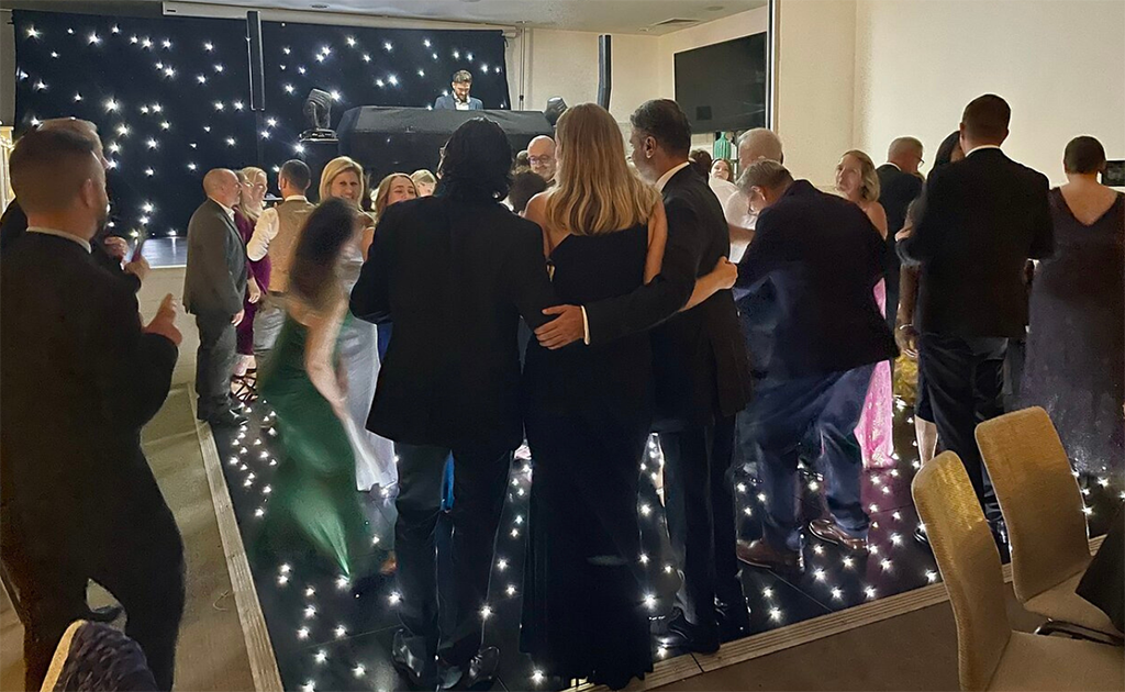 people dancing at a party