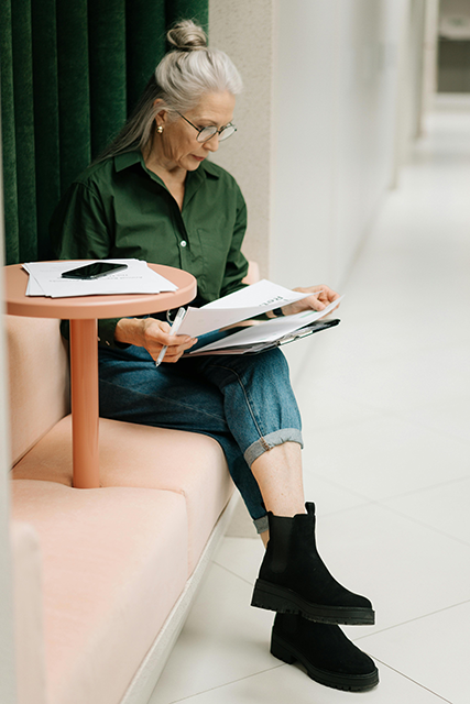 Woman reading