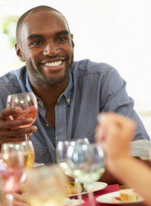 Man at a party